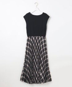 ANY SIS 【洗える】オンブレーチェックコンビ ワンピース