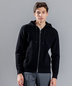 JOSEPH HOMME 【イージーケア】 ヴィスコースリンクス　ジップアップニットパーカー