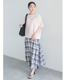 Te chichi チェックギャザースカート