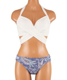 San-ai Resort（三愛水着楽園） ワコール定番商品カップ使用GHIカップの大きなお胸に対応【グラマラスフィット】クロスワイヤー水着　11EF-ML・13GHI-L LL【San-ai Resort（サンアイリゾート）】