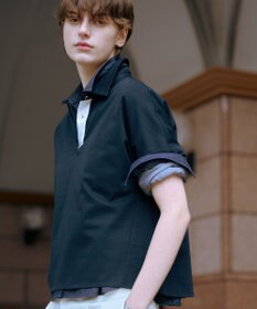 J.PRESS LADIES 【洗える】コットンリネンジャージー ポロ カットソー