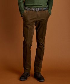 JOSEPH ABBOUD 【ウエストも伸びる！/2WAYストレッチ/暖かい/オーガニック】オーガニックコットン ウオーム パンツ