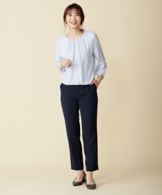 J.PRESS LADIES S ポリエステルツイル タックネック カットソー
