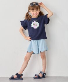 ANY KIDS 接触冷感 しろくま ミラクルスパンコール Tシャツ