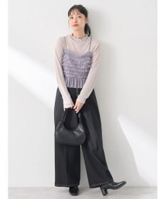 earth music&ecology フロントジップデニムパンツ