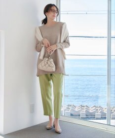 Tiaclasse L 【ダブルストレッチ・洗える】テーパードパンツ