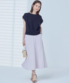 組曲 L 【WEB限定】コンシャスジャージーフレンチスリーブカットソー