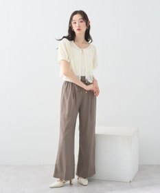 earth music&ecology フラワーコード刺繍カーディガン