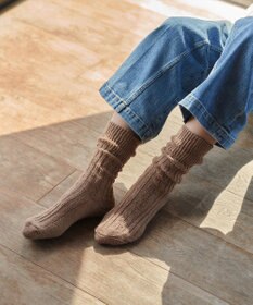 Tiaclasse ケーブル柄編みソックス