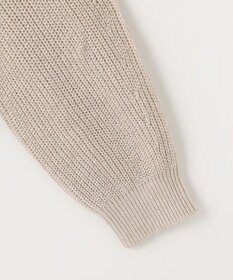 自由区 【洗える】コットンウールミドルゲージプルオーバー ニット