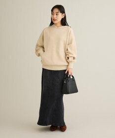 CRAFT STANDARD BOUTIQUE ラメスウェット風ニットプルオーバー