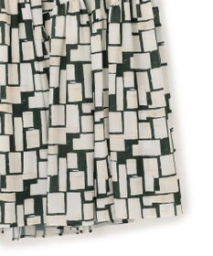 23区 L 【洗える】ARGENTIコラージュプリント ティアードスカート