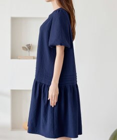 Tiaclasse L 【洗える】リップルピンタックワンピチュニック