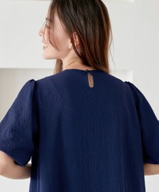 Tiaclasse L 【洗える】リップルピンタックワンピチュニック