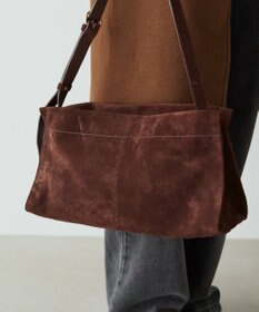 russet 【2025AW新作】スエード横長ショルダーバッグ(CE-1578)