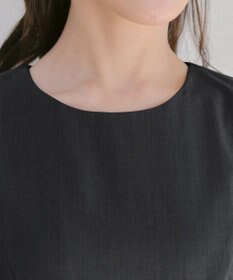 Tiaclasse L 【洗える】ウール調Aラインワンピース