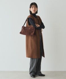 russet 【2025AW新作】スエード横長ショルダーバッグ(CE-1578)