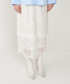 GRACE CONTINENTAL レースレイヤードスカート
