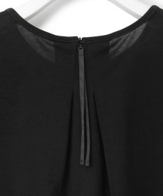 23区 【接触冷感/洗える】ツイストコットンプレーティング タックデザイン カットソー