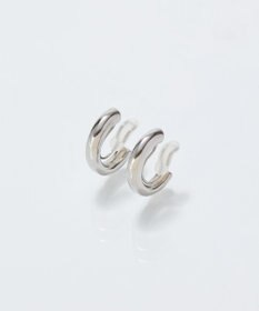 Phoebe 【痛くないシリーズ/金属アレルギー対応】ミニマルストレートフープライトフィットイヤリング　シルバー