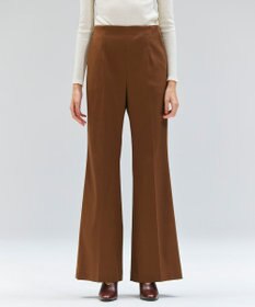BEIGE， 【洗える】DELANO / ハイストレッチフレアパンツ Caramel