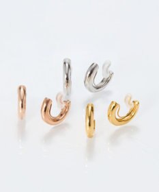 Phoebe 【痛くないシリーズ/金属アレルギー対応】ミニマルストレートフープライトフィットイヤリング　シルバー