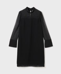 GRACE CONTINENTAL シアージャガード切替ドレス