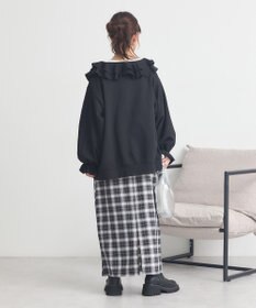 earth music&ecology 【裏毛】フリルカラーＺｉｐウラケブルゾン