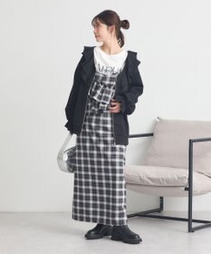 earth music&ecology 【裏毛】フリルカラーＺｉｐウラケブルゾン