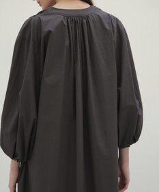 BEIGE， 【洗える】MALLOW / コットンパフスリーブマキシドレス