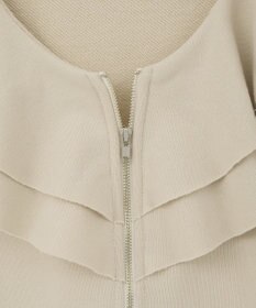 earth music&ecology 【裏毛】フリルカラーＺｉｐウラケブルゾン