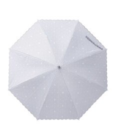 MOONBAT 【軽量】POLO RALPH LAUREN 晴雨兼用日傘 長傘 ストライプドット／遮光 遮熱 UV