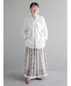 CRAFT STANDARD BOUTIQUE パネル柄マキシギャザースカート