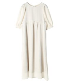 earth music&ecology 膨れジャガードパフ袖ワンピース