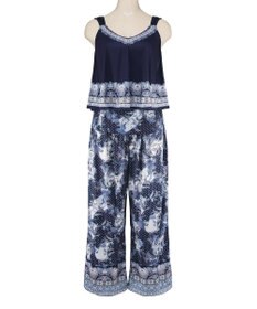 San-ai Resort（三愛水着楽園） ロングパンツセット　13L・15L　【Coral veil（コーラルヴェール）】