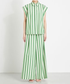 NAVE 【Nave 　洗える】ワイドストライプ ブラウス