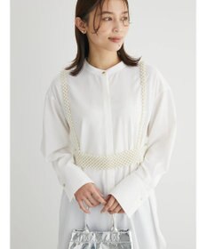 Green Parks イージーケア　比翼ボタンチュニック