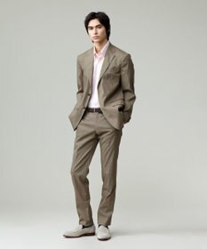 J.PRESS MEN 感動！？上品な見た目に着心地抜群なセットアップ【MECHANICAL】【超軽量 / 清涼感 / 洗える】 ハイパワーストレッチ リネンルックジャケット