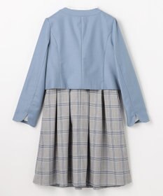 組曲 KIDS 【150-170㎝】 チェックワンピース＆T/Rジャケットセット