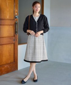 Tiaclasse ツイードAラインワンピース