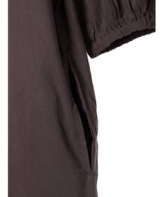 CRAFT STANDARD BOUTIQUE インド綿パフスリーブギャザーワンピース