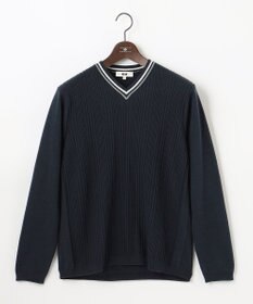 JOSEPH ABBOUD 【オーガニックコットン】JOE COTTONエアーパールリブ ニット