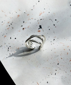 blancotokyo 【金属アレルギー対応/サイズフリー】クロスリング NUBE