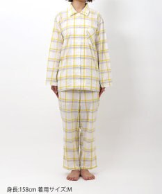 ワコール／睡眠科学 パジャマ 長袖 長ズボン 綿混ローン素材 レディース YDX343 睡眠科学／ワコール