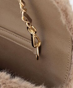23区 フェイクファーチェーン ショルダー バッグ