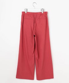 J.PRESS LADIES L 【WEB限定・人気素材・セットアップ対応】セルロースリネンストレッチ ワイドストレート パンツ