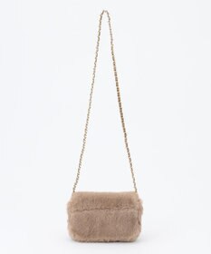 23区 フェイクファーチェーン ショルダー バッグ