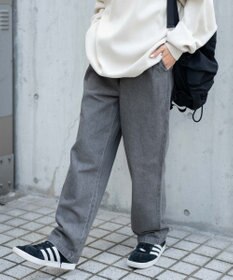 WEGO 【ユニセックス着用ITEM/ウエストゴム/SMLサイズ展開】デニムイージーストレートパンツ