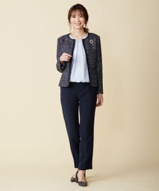 J.PRESS LADIES S ポリエステルツイル タックネック カットソー