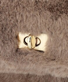 23区 フェイクファーチェーン ショルダー バッグ